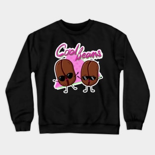 Cool Beans Kawaii Retro Coffee Beans Crewneck Sweatshirt